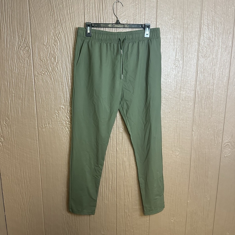 Zyia Active Drawstring Pants Womens Sz M Olive Green Athletic Casual Joggers